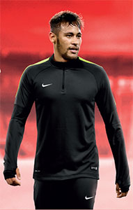 Nike squad 14 teamwear worn by neymar